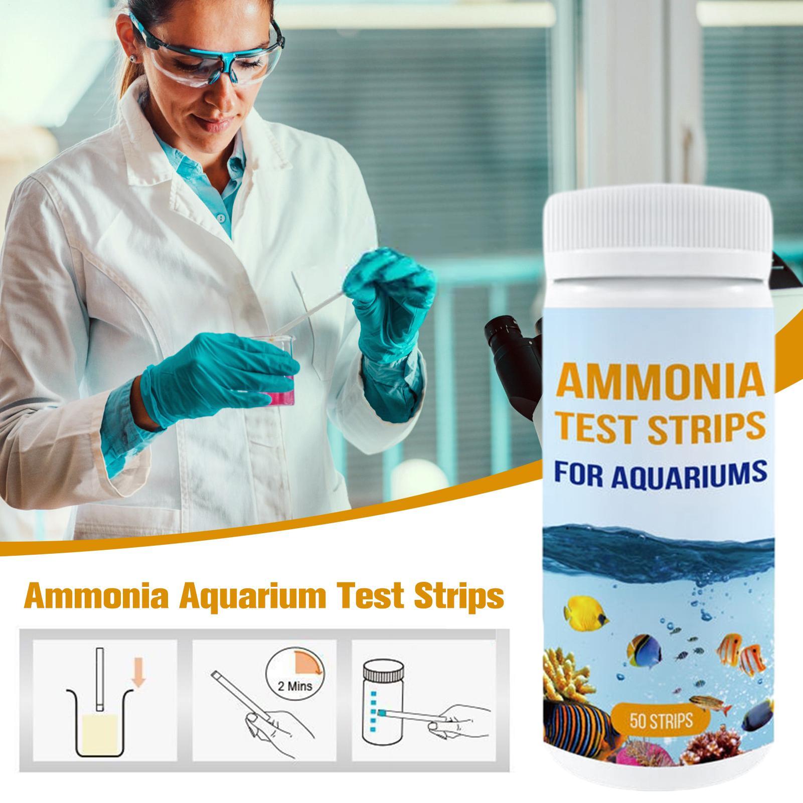 Marine Aquarium Test Kit - Akvaryum Amonyak Test Şeritleri Güvenli Laboratuvar