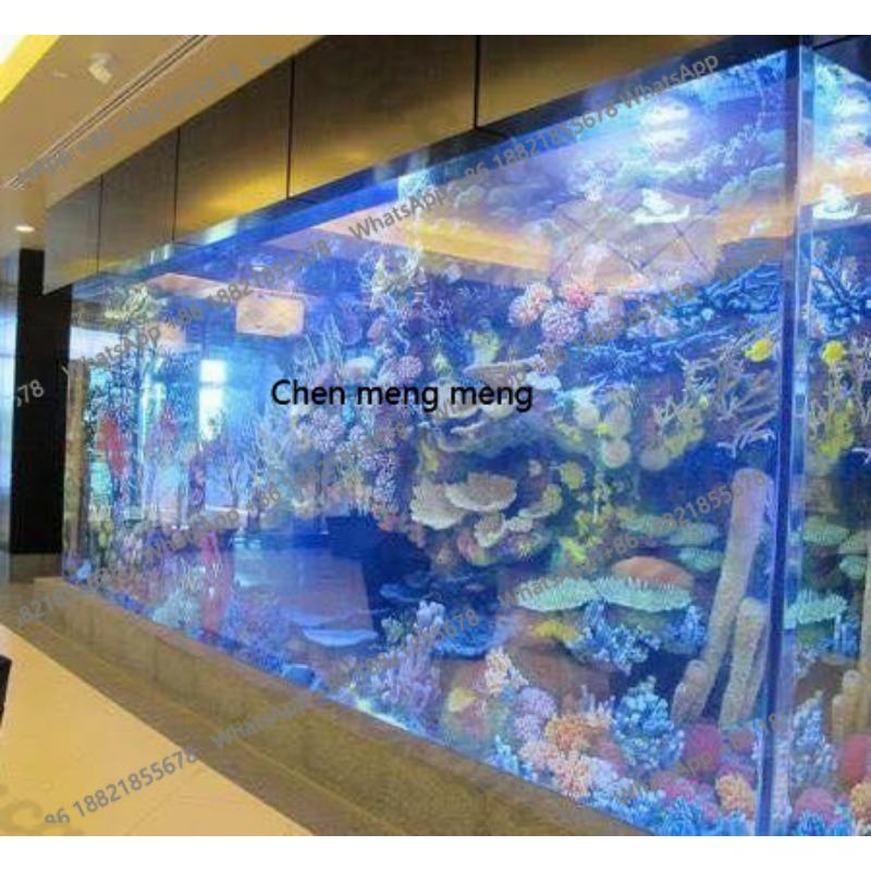 Marine Aquarium With Sump - Büyük ultra şeffaf cam akrilik akvaryum