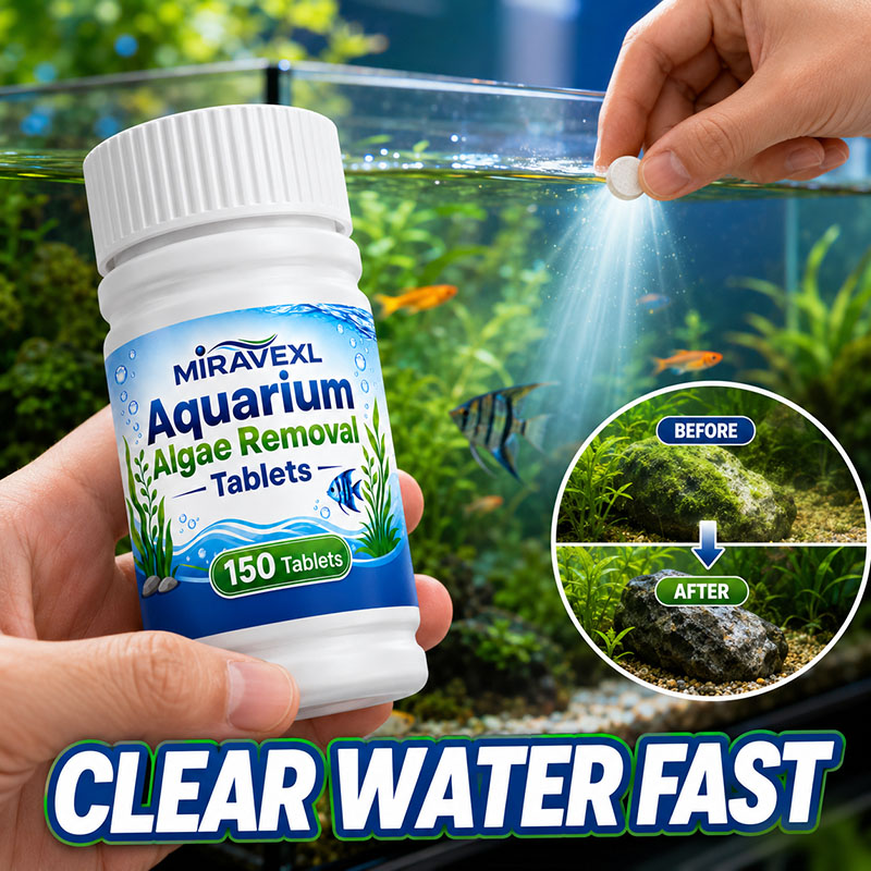 Marine Aquarium Bacteria - MIRAVEXL 150 Akvaryum Yosun Giderici Tabletler,