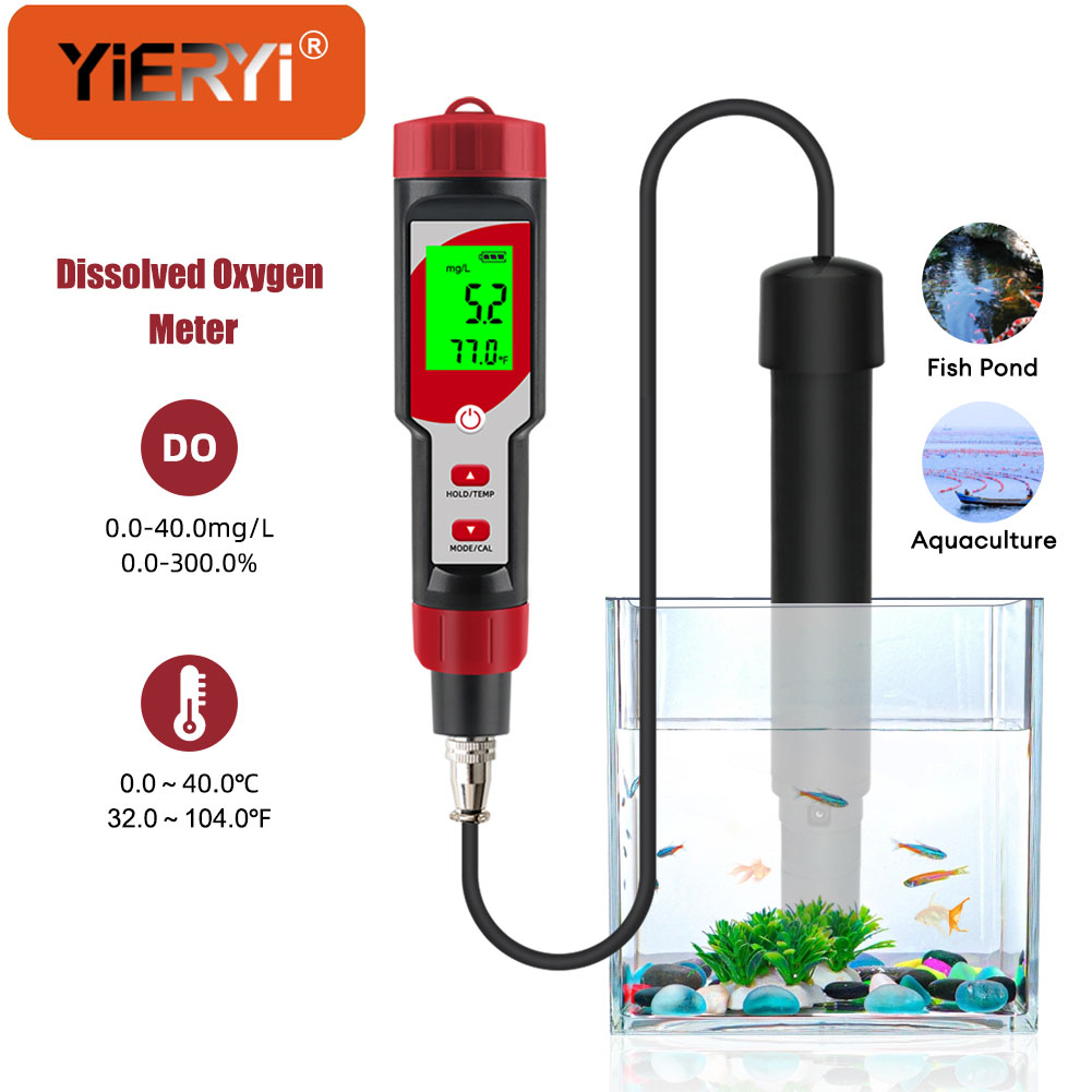 Marine Aquarium Test Kit - Su için Çözünmüş Oksijen Ölçer ATC,
