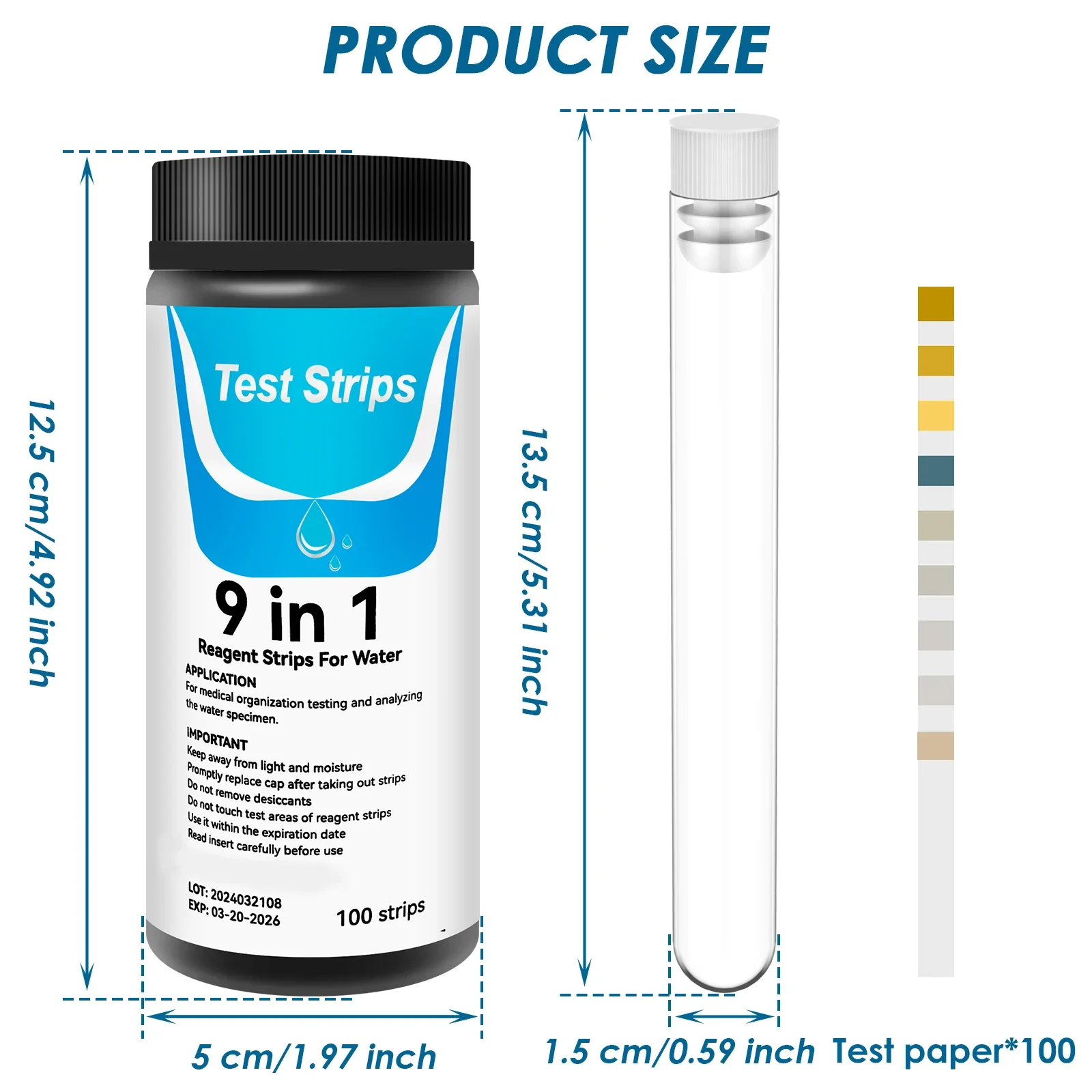 100 Adet 9-IN-1 Akvaryum Testi - Marine Aquarium Test Kit incelemesi ve fiyatı