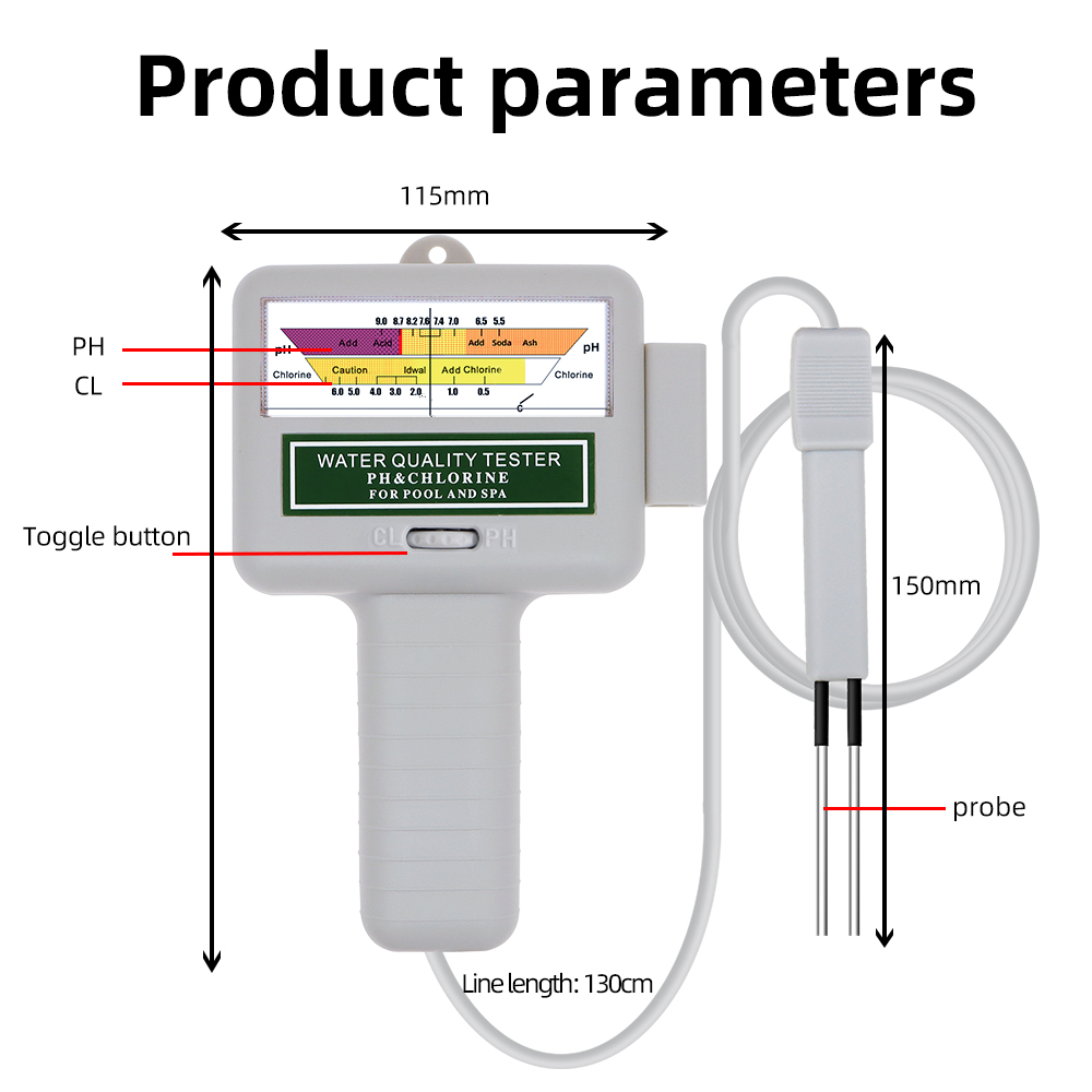 2 in 1 PH klor ölçer cihazı PC - Marine Aquarium Test Kit incelemesi ve fiyatı