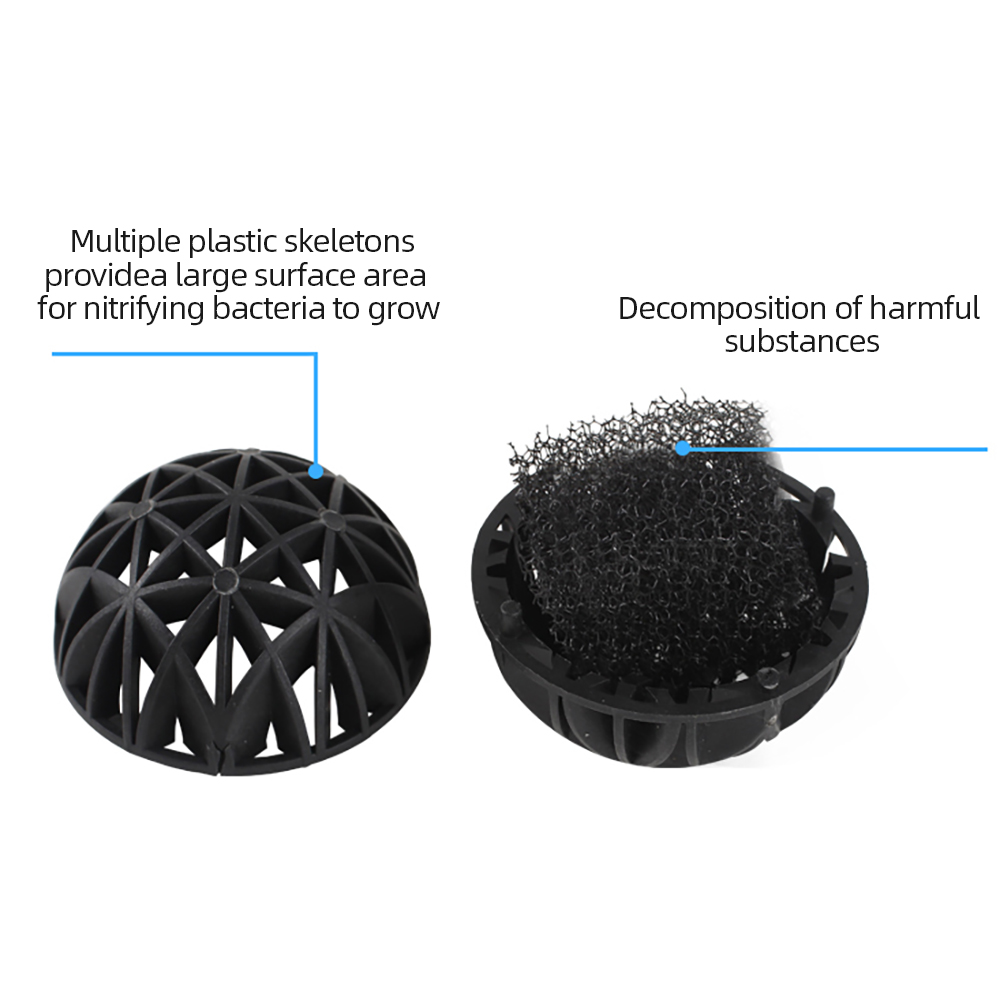 100 adet 18mm biyolojik biyo t - Marine Aquarium Bacteria incelemesi ve fiyatı